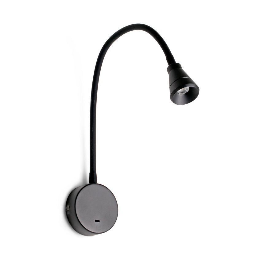 Faro BEL Lámpara aplique lector negro 41030