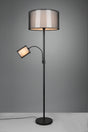 Lámpara de pie Trio Burton LED negro mate 2700K 174cm 411400232