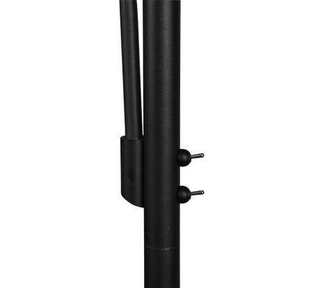 Lámpara de pie Trio Burton LED negro mate 2700K 174cm 411400232
