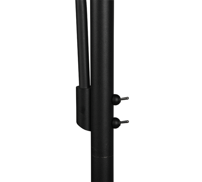 Lámpara de pie Trio Burton LED negro mate 2700K 174cm 411400232