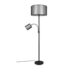 Lámpara de pie Trio Burton LED negro mate 2700K 174cm 411400232