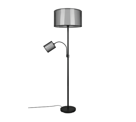 Lámpara de pie Trio Burton LED negro mate 2700K 174cm 411400232