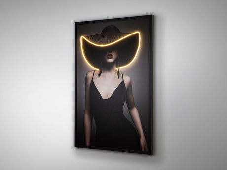 Cuadro con luz LED Schuller Pamela negro 80x120cm vista 3