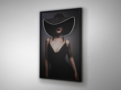 Cuadro con luz LED Schuller Pamela negro 80x120cm vista 4