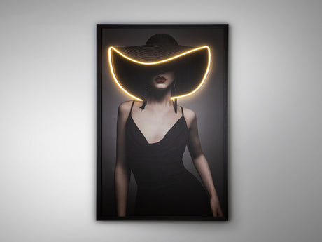 Cuadro con luz LED Schuller Pamela negro 80x120cm vista 5