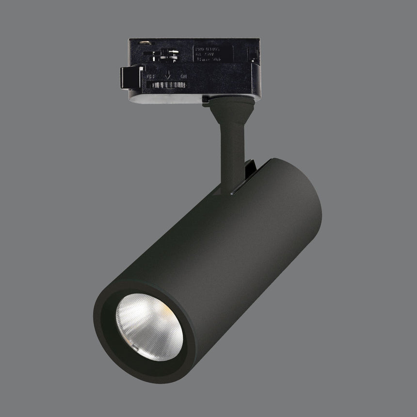 ACB Isquia Track light 4117/6 Negro Texturado, LED COB 13W 3000K 1200lm, CRI95 , Orientable, Trifásico universal R411710N