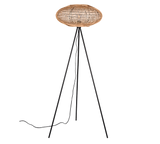 Lámpara de pie Trio Hedda LED negro mate 2700K 150cm 412300136