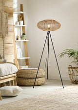 Lámpara de pie Trio Hedda LED negro mate 2700K 150cm 412300136
