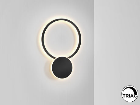 Lámpara aplique de pared Schuller Omnio LED negro 3000K vista 2