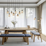 Lámpara de pie Trio Lumina 3 luces negro mate y ámbar 200cm 417000313 - vista 5