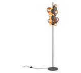 Lámpara de pie Trio Bubble LED antracita 3000K 155cm 4