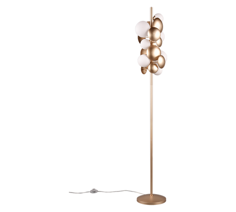 Lámpara de pie Trio Bubble LED gold-colored 3000K 155cm 417400779