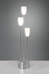 Lámpara de pie Trio Barret LED cromo 3000K 140cm 417500306