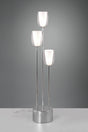 Lámpara de pie Trio Barret LED cromo 3000K 140cm 417500306