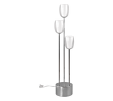 Lámpara de pie Trio Barret LED cromo 3000K 140cm 417500306