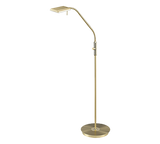 Lámpara de pie Trio Bergamo LED latón mate 3000K 135cm 4