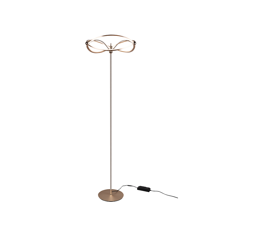 Trio Charivari Matte Bronze Metal LED Floor Lamp 421210108