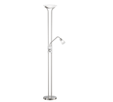 Lámpara de pie Trio Santo II LED níquel mate 3000K 180cm 4