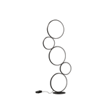 Lámpara de pie Trio Rondo LED negro mate 3000K 115cm 4