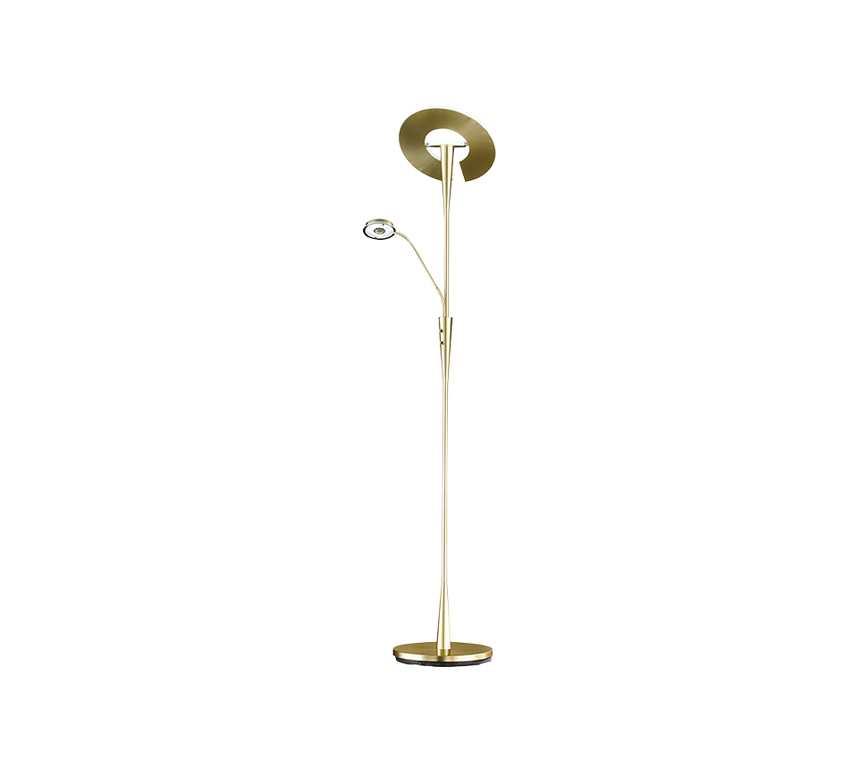 Trio Quebec Lámpara de pie LED de metal bronce mate 422710308