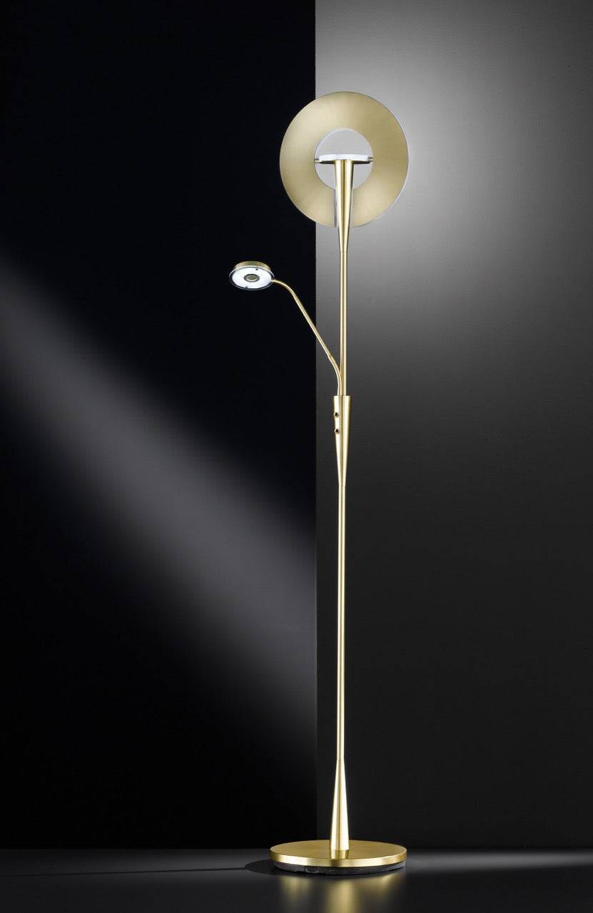 Trio Quebec Lámpara de pie LED de metal bronce mate 422710308