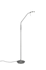 Trio Monza Lámpara de pie LED de metal níquel mate 423310107