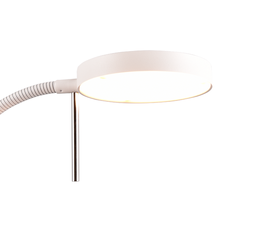Lámpara de pie Trio Monza LED blanco mate 145cm 423310131 - vista 3