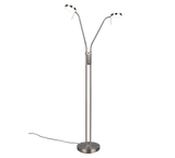 Lámpara de pie Trio Monza LED níquel mate 160cm 423310207