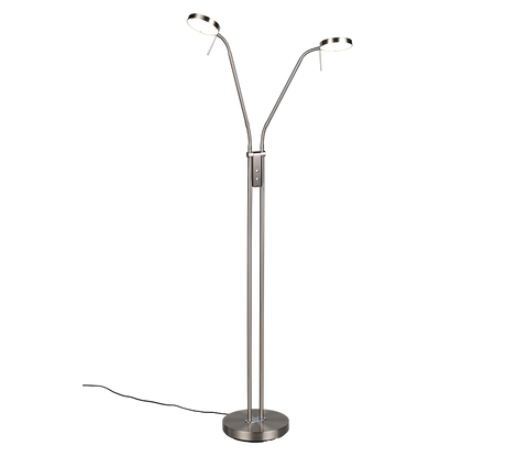 Lámpara de pie Trio Monza LED níquel mate 160cm 423310207