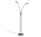 Lámpara de pie Trio Monza LED níquel mate 160cm 423310207