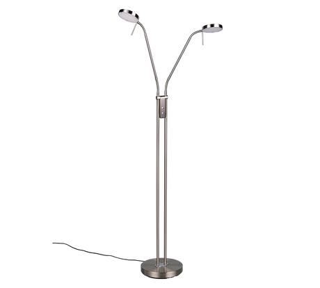 Lámpara de pie Trio Monza LED níquel mate 160cm 423310207