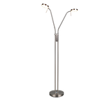 Lámpara de pie Trio Monza LED níquel mate 160cm 423310207