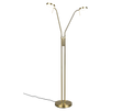 Lámpara de pie Trio Monza LED latón mate 160cm 423310208