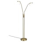 Lámpara de pie Trio Monza LED latón mate 160cm 423310208