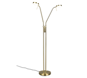 Lámpara de pie Trio Monza LED latón mate 160cm 423310208