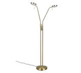 Lámpara de pie Trio Monza LED latón mate 160cm 423310208