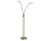 Lámpara de pie Trio Monza LED latón mate 160cm 423310208