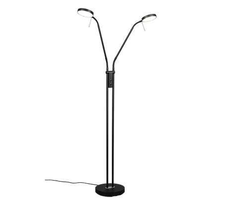 Lámpara de pie Trio Monza LED negro mate 160cm 423310232