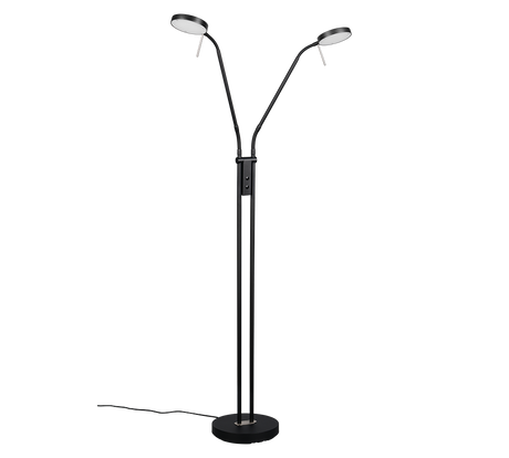 Lámpara de pie Trio Monza LED negro mate 160cm 423310232