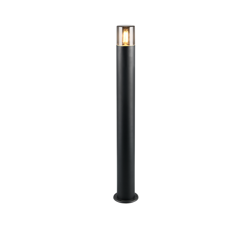 Baliza de exterior Trio Hoosic negro mate IP44 80cm 424060132