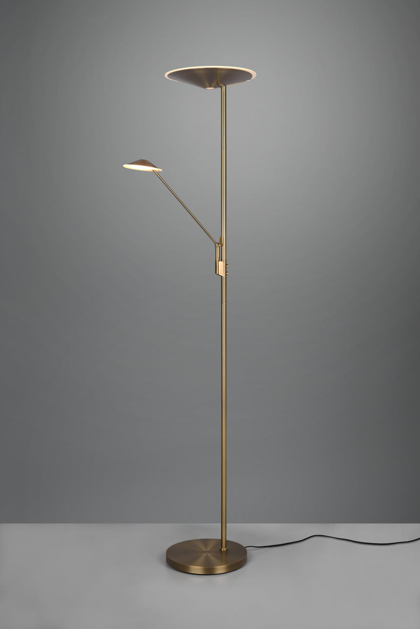 Trio Brantford LED Floor Lamp Gold 425610204
