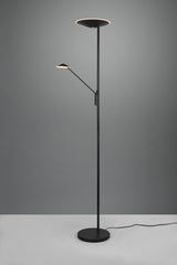 Lámpara de pie Trio Brantford LED negro mate regulable 180cm 4