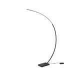 Lámpara de pie Trio Bangkok LED negro mate 3000K regulable 180cm 426511832