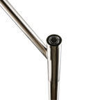 Lámpara de pie Trio Dios LED níquel mate 180cm 431410107