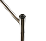 Lámpara de pie Trio Dios LED níquel mate 180cm 431410107