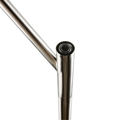 Lámpara de pie Trio Dios LED níquel mate 180cm 431410107