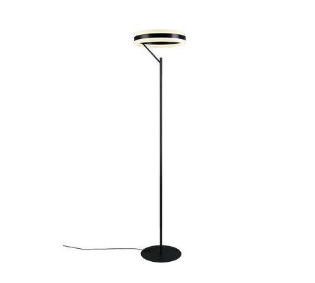 Lámpara de pie Trio Dios LED negro mate 180cm 431410132