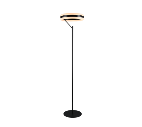 Lámpara de pie Trio Dios LED negro mate 180cm 431410132
