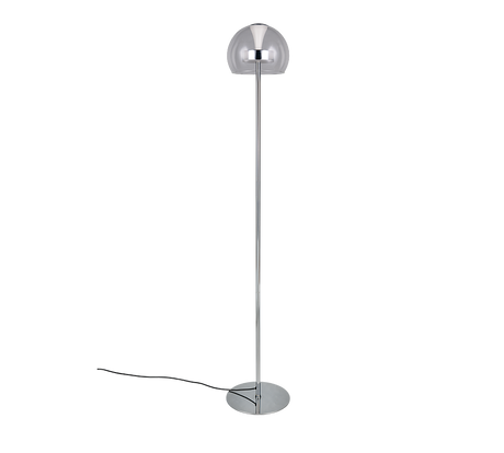 Lámpara de pie Trio Flynt LED cromo 130cm 431610106