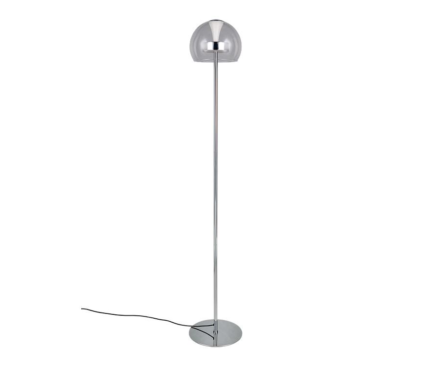 Lámpara de pie Trio Flynt LED cromo 130cm 431610106